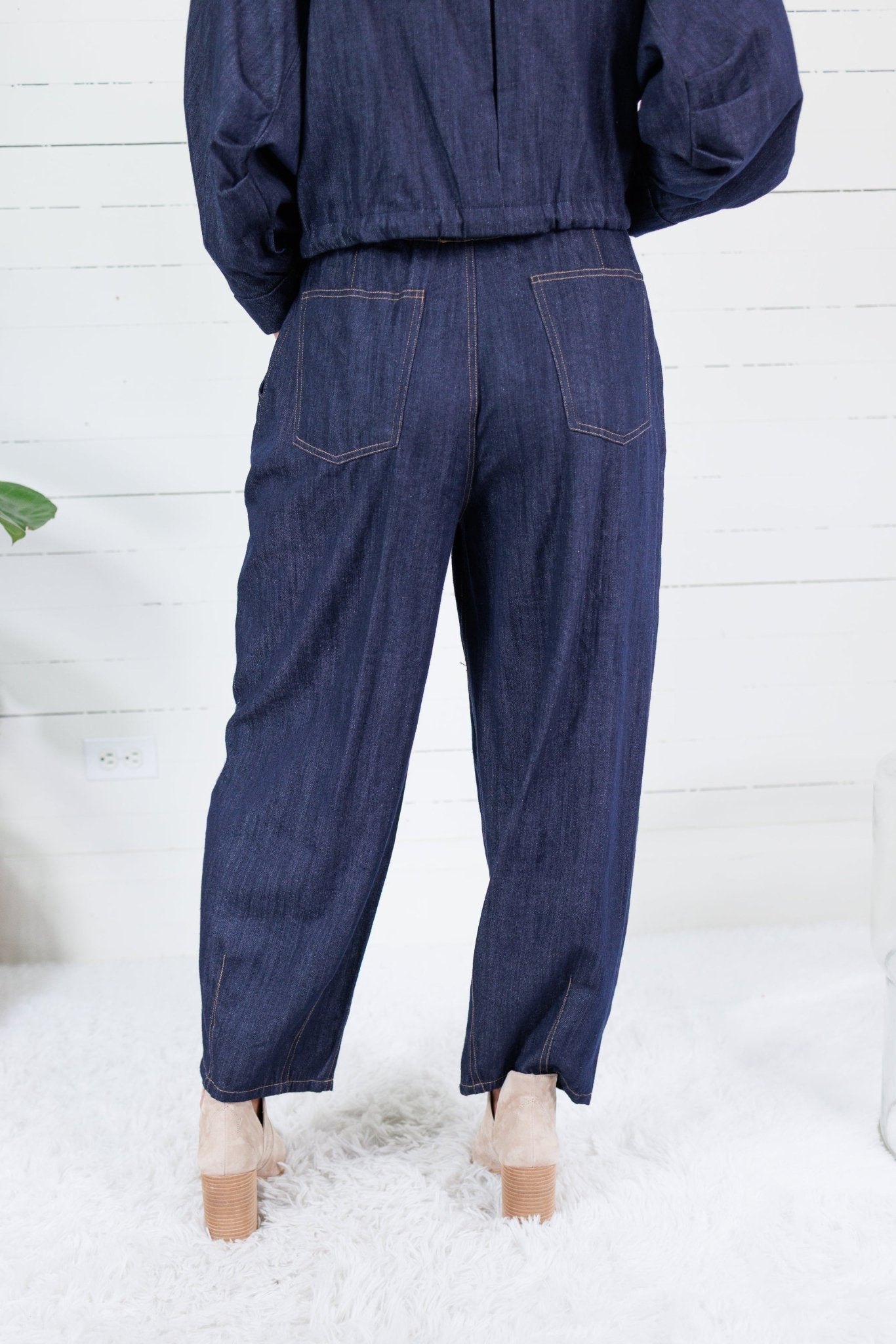 Claude Indigo Pegged Pants Mustard Seed