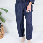 Claude Indigo Pegged Pants Mustard Seed