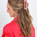 Claw Hair Clip-Strawberry Fields