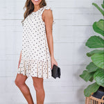 Cleo Mini Polka Dot Drop Waist Mini Dress ABLE
