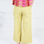 Cleveland Dirty Lime Wide Leg Pants Glam