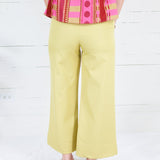Cleveland Dirty Lime Wide Leg Pants Glam