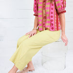 Cleveland Dirty Lime Wide Leg Pants Glam