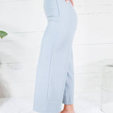 Cleveland Dusty Blue Wide Leg Pants Glam
