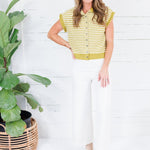 Cleveland Ivory Wide Leg Pants Glam