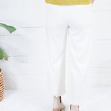 Cleveland Ivory Wide Leg Pants Glam