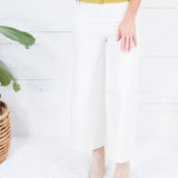 Cleveland Ivory Wide Leg Pants Glam