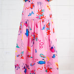 Cleveland Pink Artist Graffiti Maxi Skirt Karlie