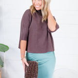 Coleman Sea Glass Silky Satin Midi Skirt Glam
