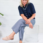 Colton Navy Stripe Pants Entro