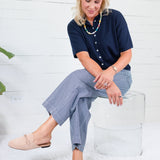 Colton Navy Stripe Pants Entro