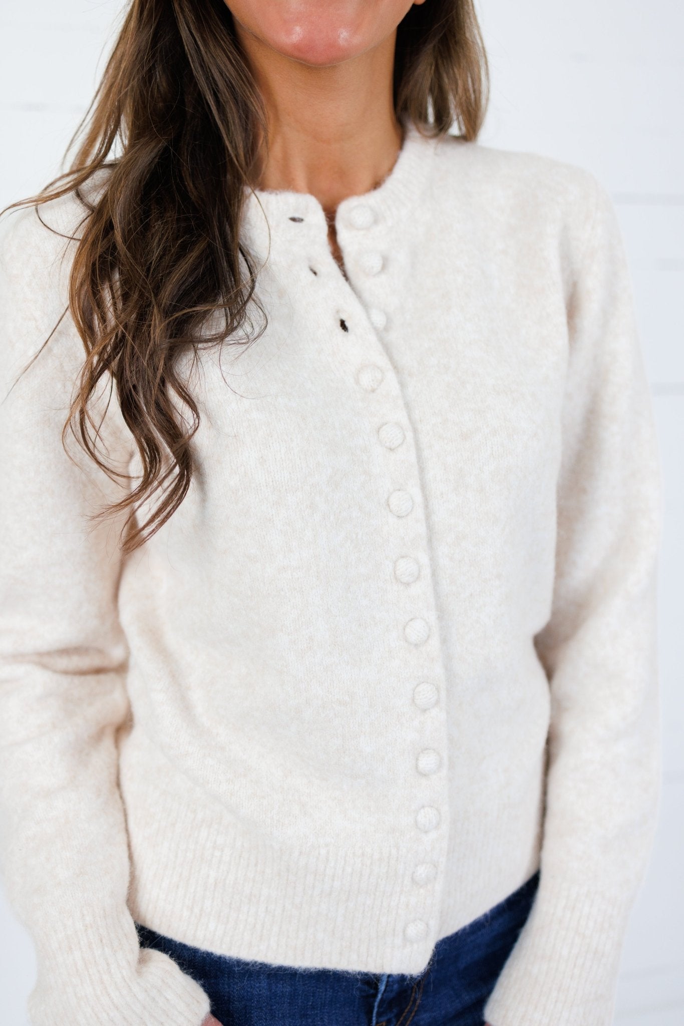 Columbia Heather Cream Cardigan Molly Bracken
