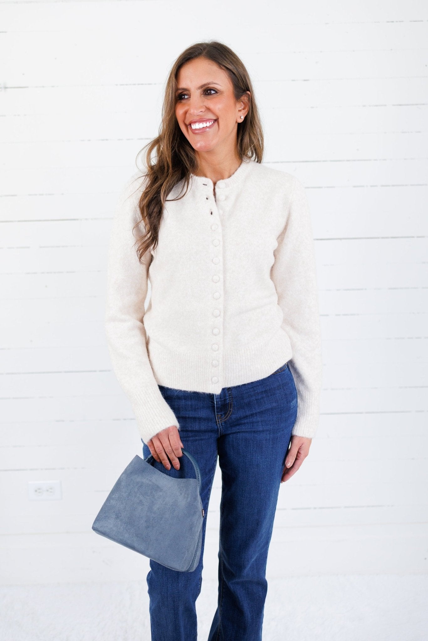 Columbia Heather Cream Cardigan Molly Bracken