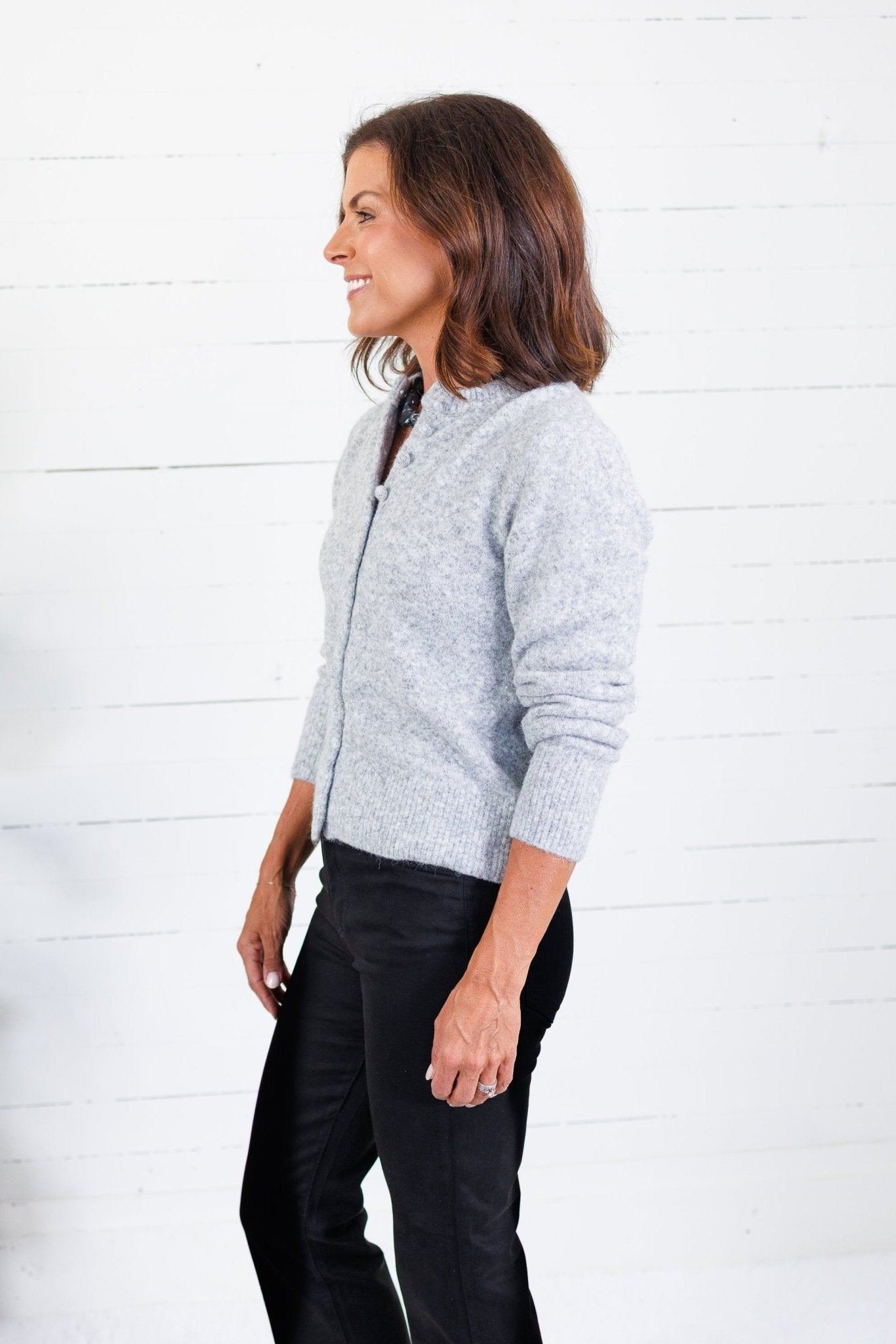 Columbia Heather Grey Cardigan Molly Bracken