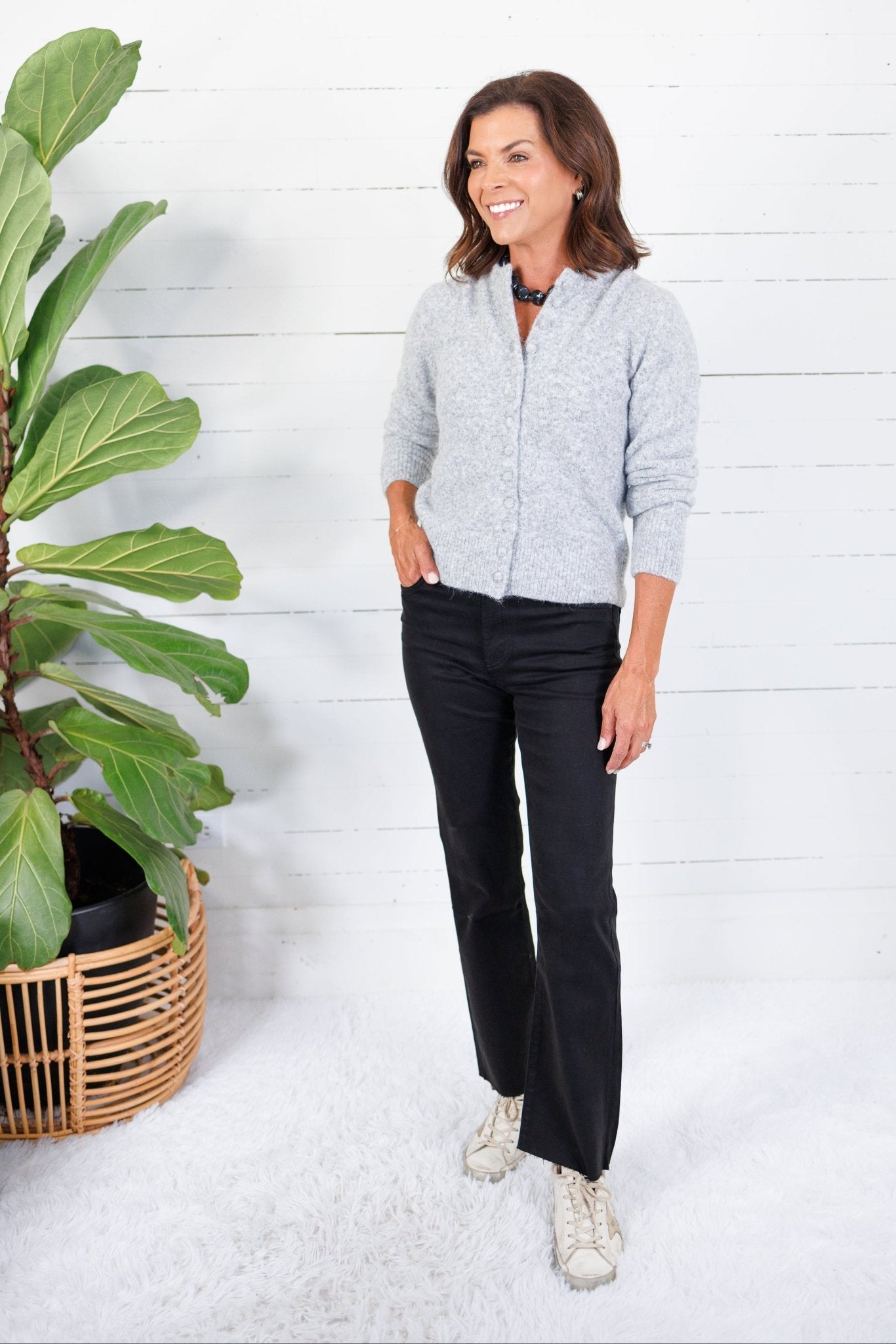 Columbia Heather Grey Cardigan Molly Bracken
