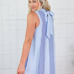 Constitution Blues Striped Maxi Dress THML 