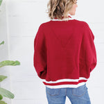 Crimson Alabama Cropped Mock Neck Sweatshirt TCEC