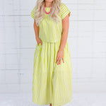 Culpepper Lime + Coconut Stripe Boxy Top Entro