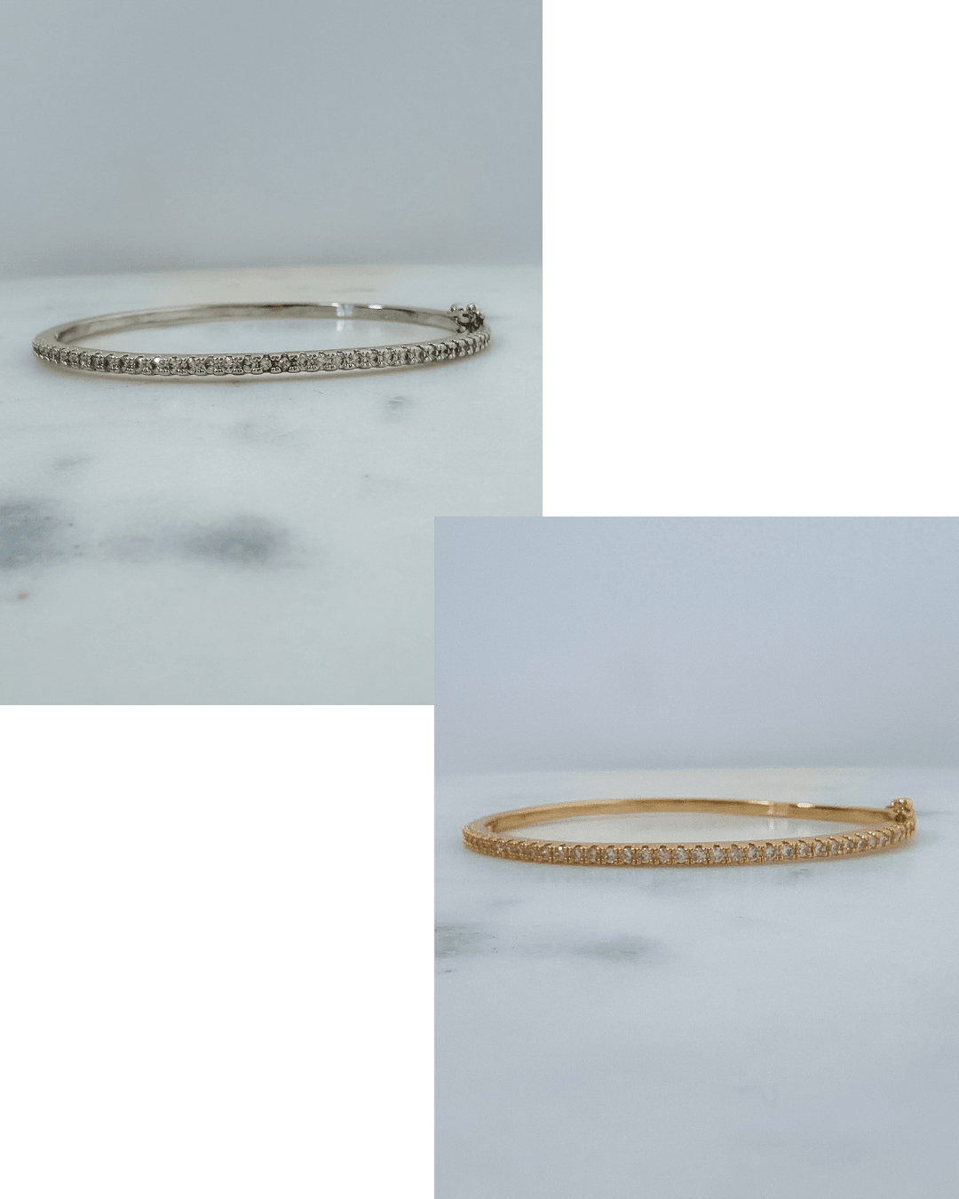 CZ Bangle Bracelet - A3 Accessories - Jewelry - Clover + Bee