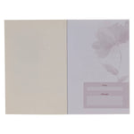 Greeting card with floral design and 'From' message field on a white background