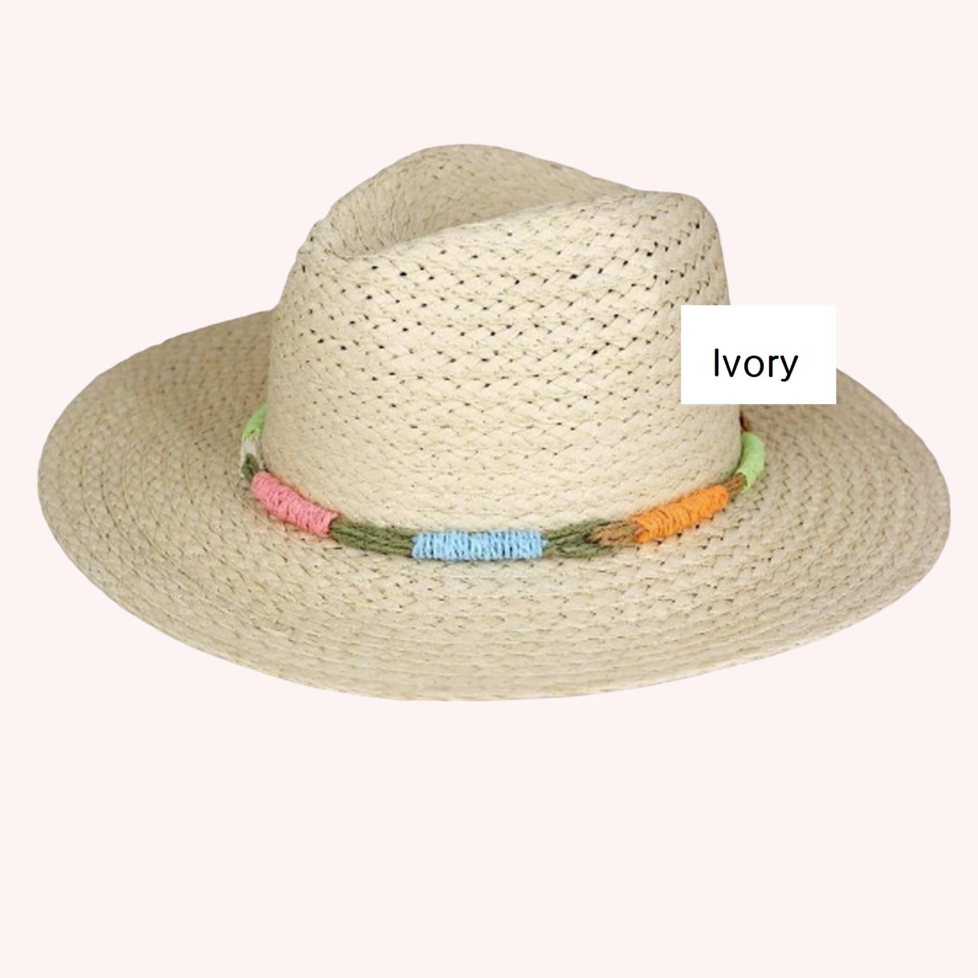 Summer Multi Color Banded Sun Hat