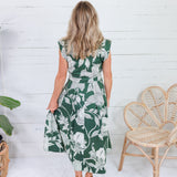 Tilly Fern Botanical Maxi Dress