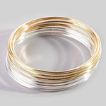 Dainty Metallic Bangle Bracelet Set - A3 Accessories - Jewelry - Clover + Bee