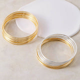 Dainty Metallic Bangle Bracelet Set - A3 Accessories - Jewelry - Clover + Bee