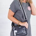 Darlene Charcoal A-Line Shift Mini Dress Elle Grey