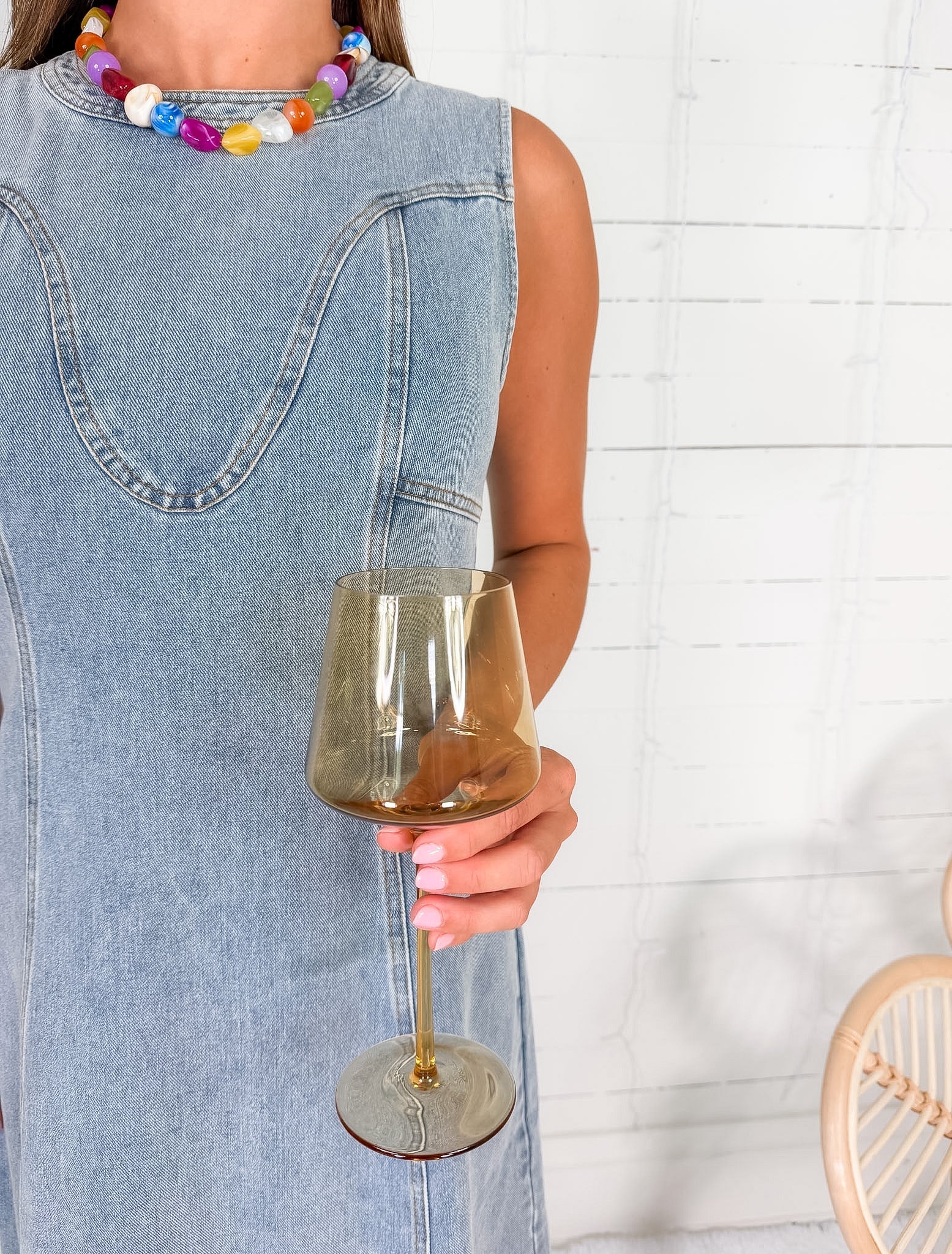Darlene Light Denim Maxi Dress