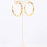Davies Twisted Hoop Earring Gold - A3 Accessories - Jewelry - Earrings - Clover + Bee