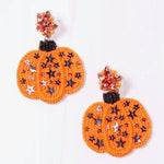 Prettiest Orange Pumpkin in the Patch Earring