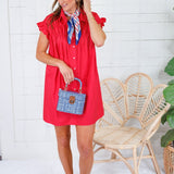 Denney Engine Red Mini Dress Molly Bracken