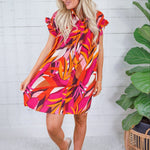 Denney Multi Marquise Mini Dress Molly Bracken