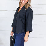 Denson Black Button Top Eesome