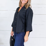 Denson Black Button Top Eesome