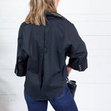 Denson Black Button Top Eesome