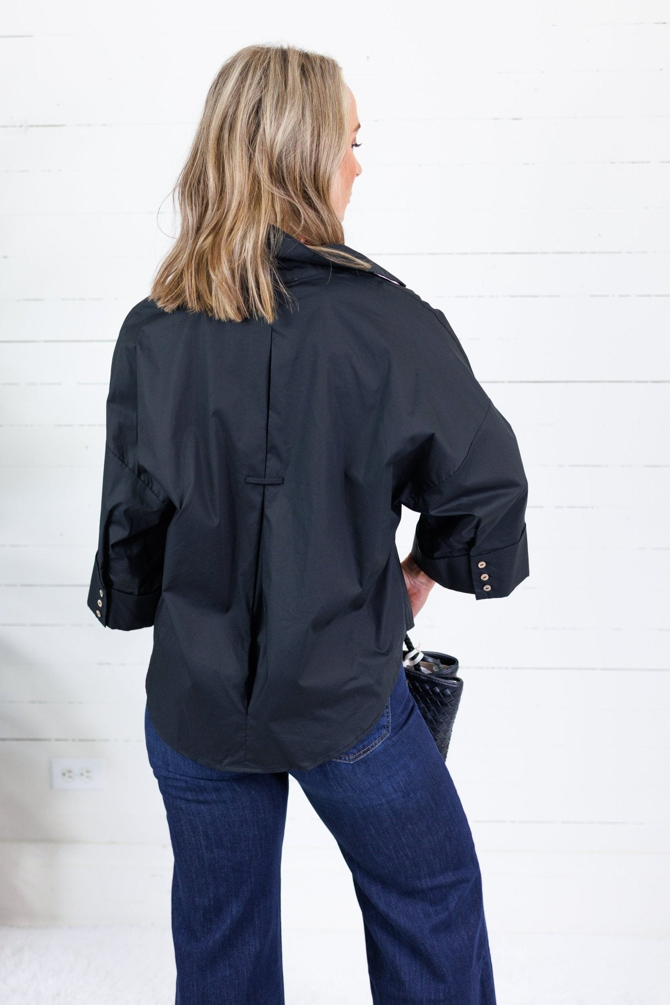 Denson Black Button Top Eesome