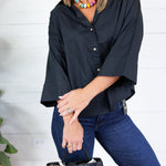 Denson Black Button Top Eesome
