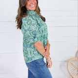 Devon Green Multi Top