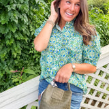 Devon Green Multi Top