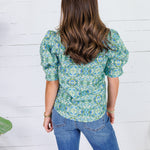 Devon Green Multi Top