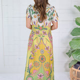 Diana Chartreuse Maxi Dress Briton Court