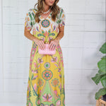 Diana Chartreuse Maxi Dress Briton Court