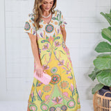 Diana Chartreuse Maxi Dress Briton Court