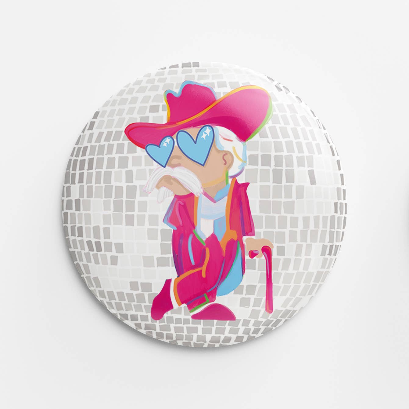 Disco Rebel Gameday Button - A4 Accessories - Misc Accessories - Clover + Bee