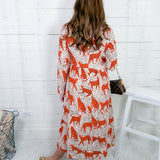 Dixie Chester Cheetah Maxi Dress Compania Fantastica