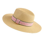 Dorian Pink Stripe Strap Bag + Hat Set - A4 Accessories - Handbags - Clover + Bee