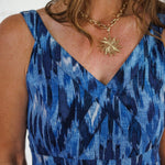 Douglass Indigo Ikat Maxi Dress Molly Bracken