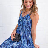 Douglass Indigo Ikat Maxi Dress Molly Bracken